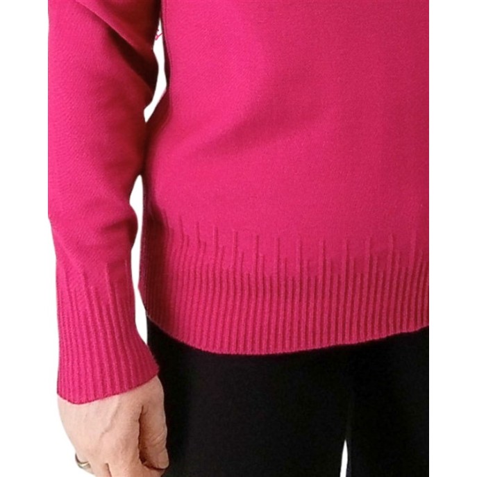 Barbara Lebek Pullover basic Fuchsia
